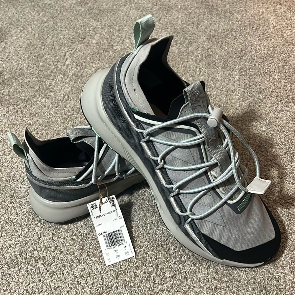 Adidas Terrex Voyager 21 Canvas Shoes Metal Grey (GX8675) Men’s 10